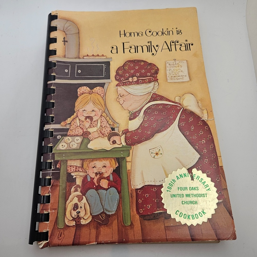 VTG Four Oaks United Methodist Church Cookbook Family Affair 100th Anniversary